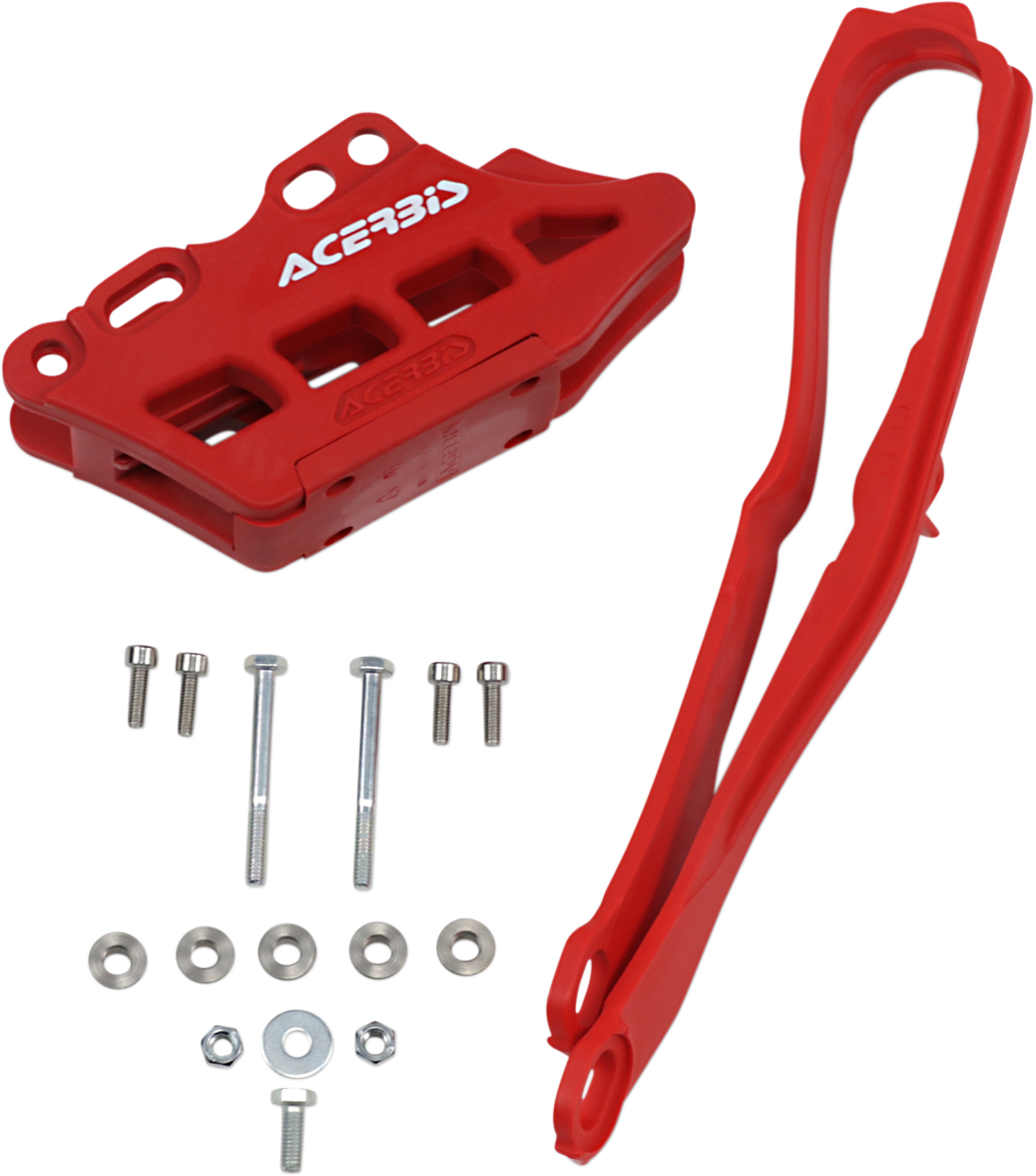 Kit deslizante y guía de cadena ACERBIS 2.0 - Honda - Rojo 2742640227