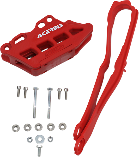 Kit deslizante y guía de cadena ACERBIS 2.0 - Honda - Rojo 2742640227
