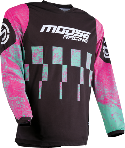 MOOSE RACING Qualifier Jersey - Pink/Teal - Small 2910-7518