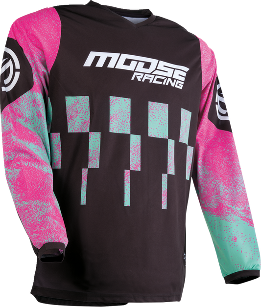 MOOSE RACING Qualifier Jersey - Pink/Teal - Large 2910-7520