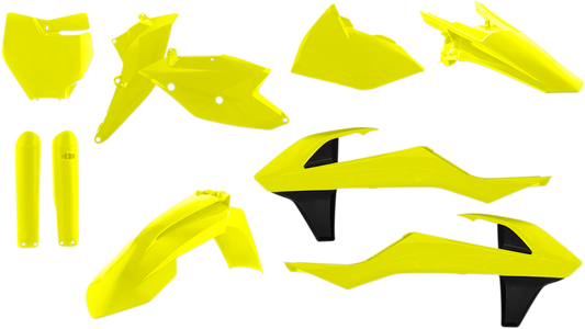 Kit de carrocería de repuesto completo ACERBIS - Amarillo fluorescente/Negro 2421064310