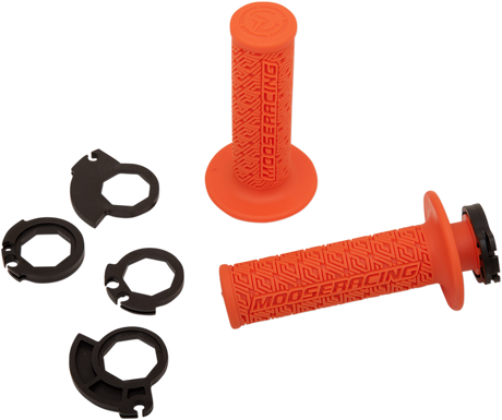 MOOSE RACING Grips - Lock-On - Orange/Black B36MRO-B