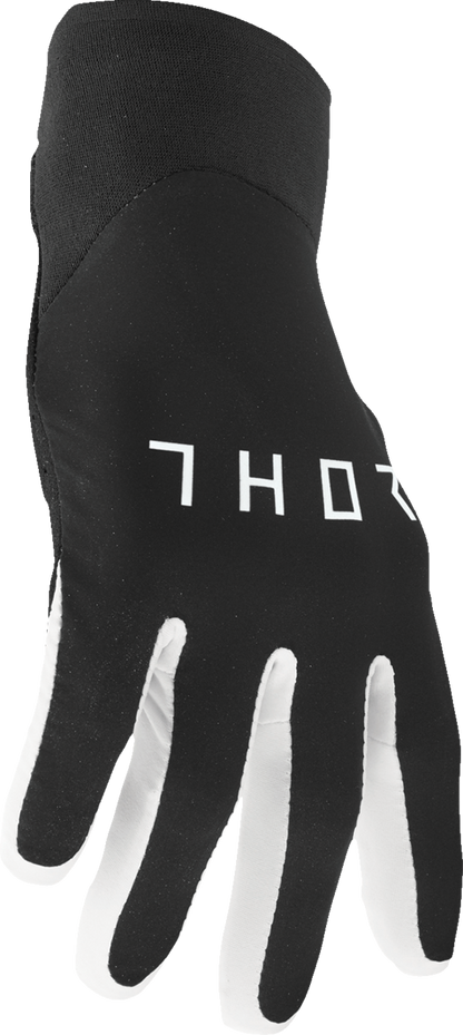 THOR Agile Gloves - Solid - Black/White - XS 3330-7669