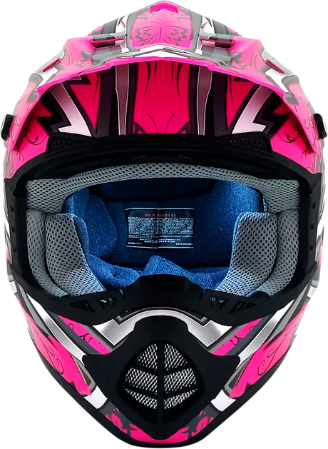AFX FX-17 Helmet - Butterfly - Matte Hot Pink - XL 0110-7110