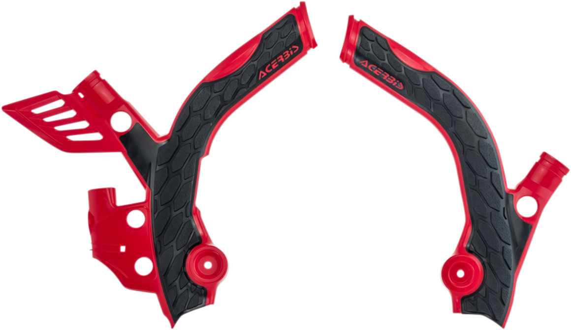 ACERBIS X-Grip Frame Guards - Red/Black 2686561018