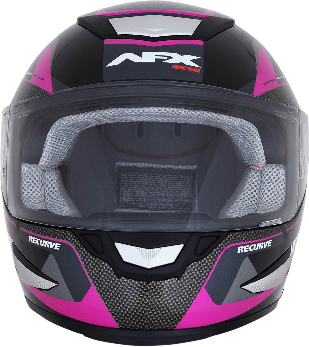 AFX FX-99 Helmet - Recurve - Black/Fuchsia - Small 0101-11102