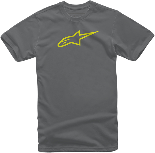 ALPINESTARS Ageless T-Shirt - Charcoal/Hi-Vis Yellow - 2XL 10327203018552X