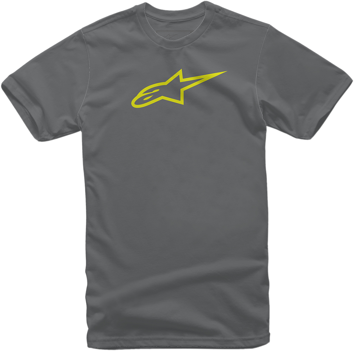 ALPINESTARS Ageless T-Shirt - Charcoal/Hi-Vis Yellow - Medium 1032720301855M