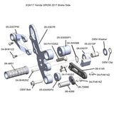 Woodcraft 05-0307b 14-19 grom 125 complete rearset