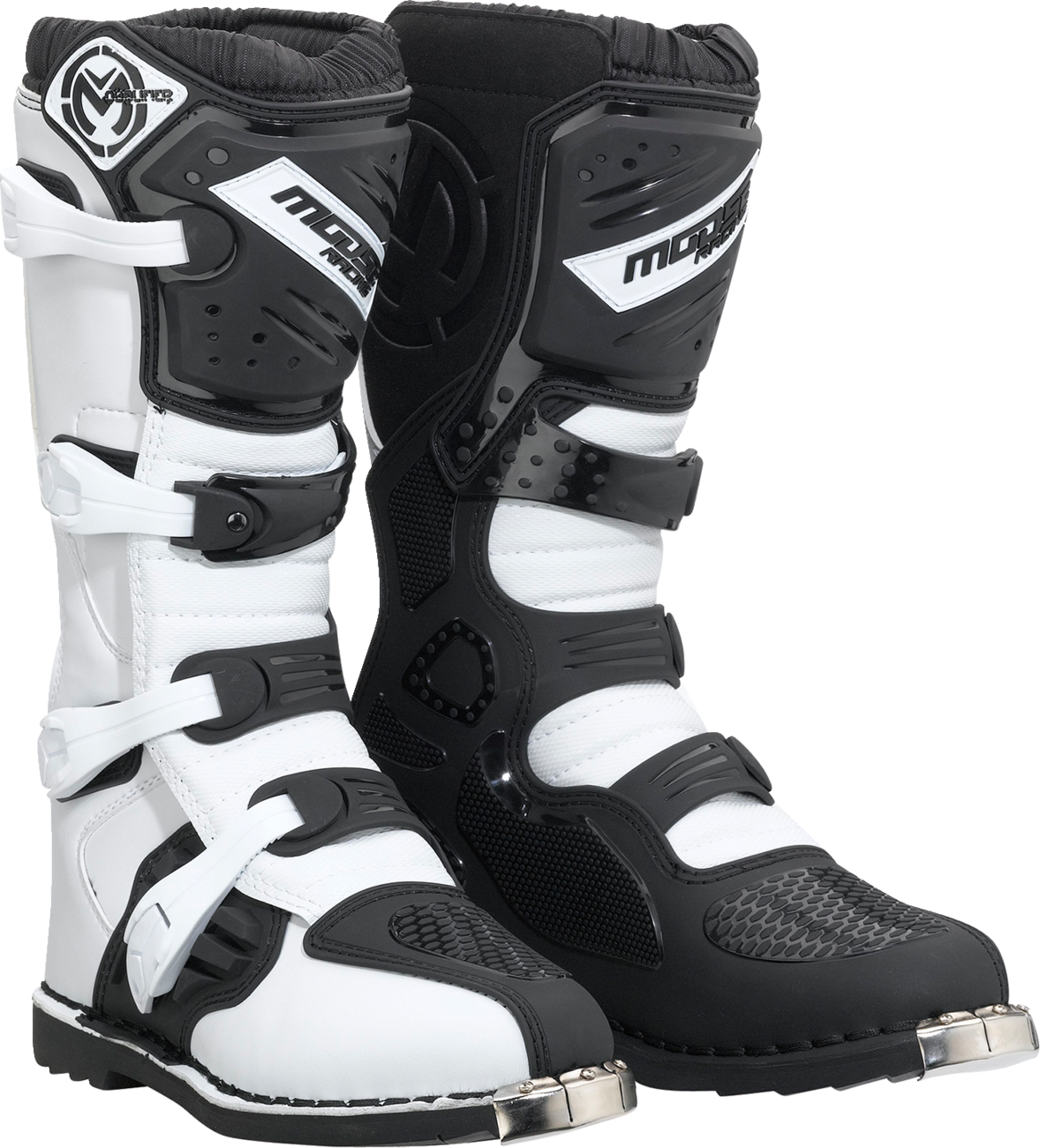 MOOSE RACING Qualifier Boots - Black/White - Size 13 3410-2605