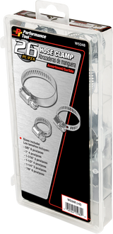 PERFORMANCE TOOL Hose Clamps - Assortment - 26-Piece W5348