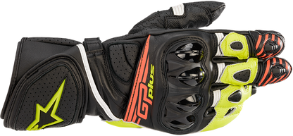 ALPINESTARS GP Plus R v2 Gloves - Black/Fluo Yellow/Fluo Red - 3XL 3556520-1538-3X