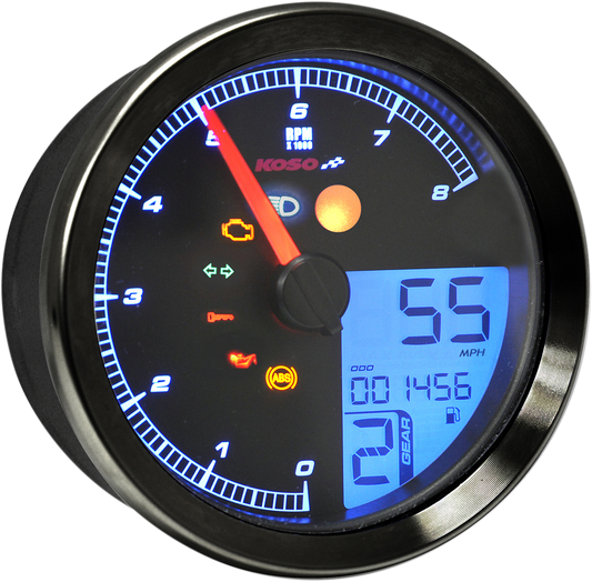 Digital Koso Mini RPM Tacho Meter LCD Display Engine Tachometer Gauge For  Racing Motorcycle BMW YAMAHA KAWASAKI