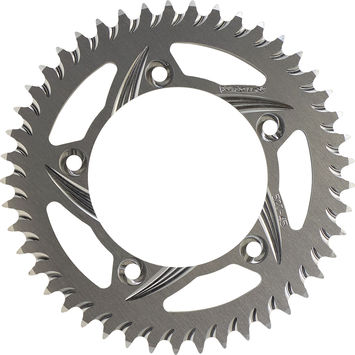 VORTEX Aluminum Sprocket - Silver - Rear - 45 Tooth 527-45