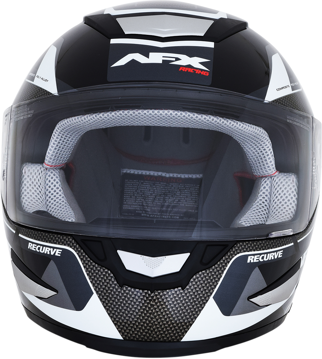 AFX FX-99 Helmet - Recurve - Black/White - XL 0101-11119