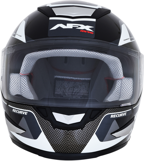 AFX FX-99 Helmet - Recurve - Black/White - Small 0101-11116