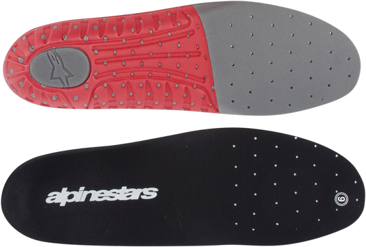 ALPINESTARS Tech 7 Footbed - Gray/Red - Size 7 25FUT74-933-7