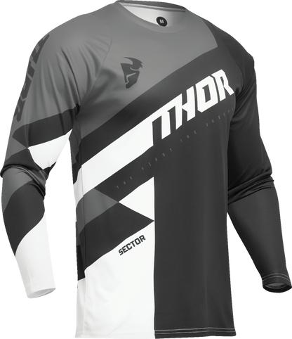 THOR Sector Checker Jersey - Black/Gray - Small 2910-7580