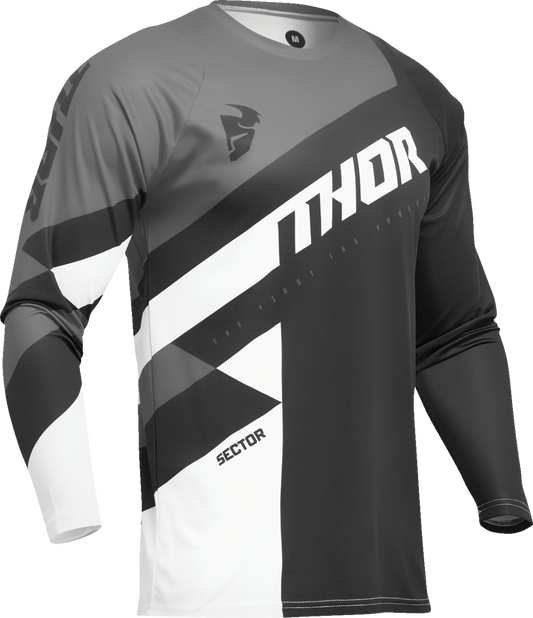 THOR Sector Checker Jersey - Black/Gray - Small 2910-7580