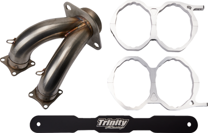 Silenciador doble deslizante TRINITY RACING Stage 5 - Aluminio TR-4165S