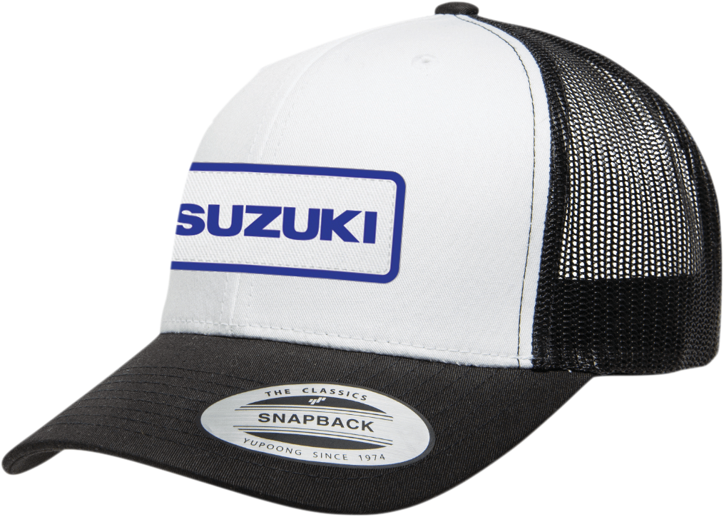 FACTORY EFFEX Suzuki Throwback Gorra - Negro/Blanco 25-86404 