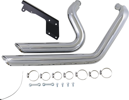 VANCE & HINES Shortshots Staggered Exhaust System - Chrome 17229