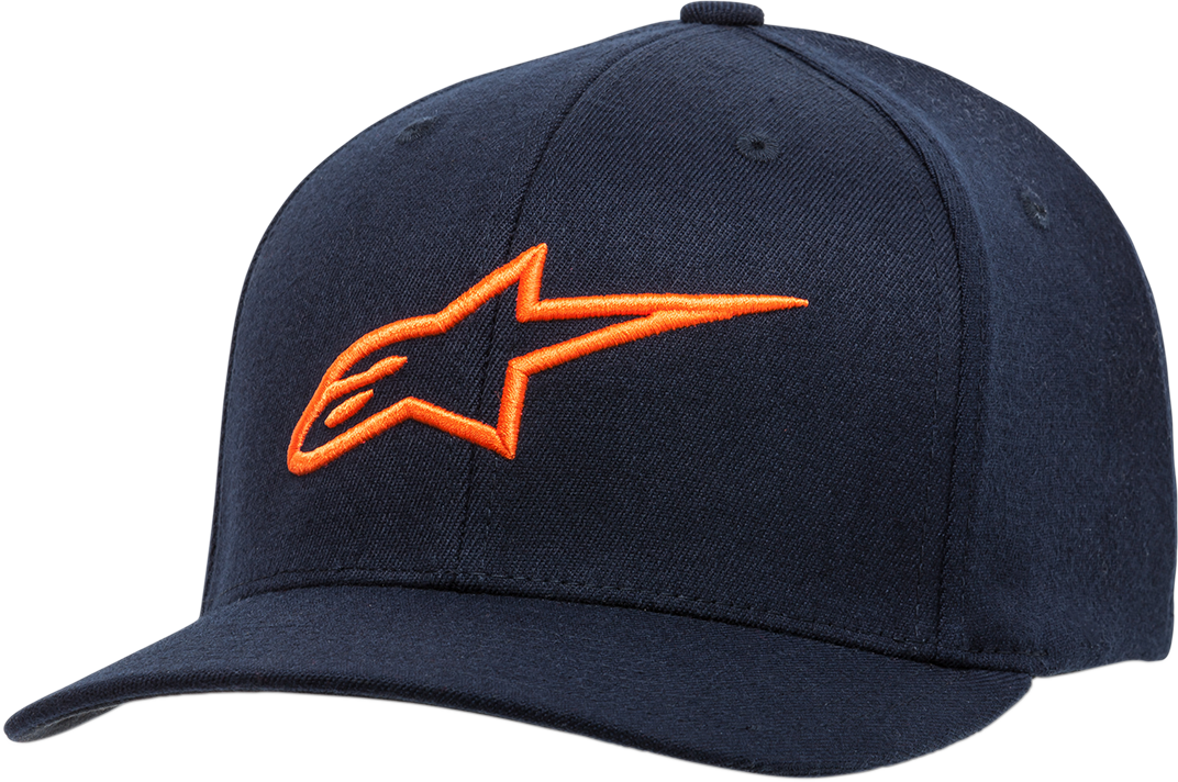 ALPINESTARS Ageless Curve Hat - Navy/Orange - Large/XL 1017810107032LX