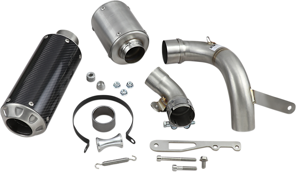 HOT BODIES Full Exhaust System with Carbon Muffler RC390 2014-2019 91401-2404
