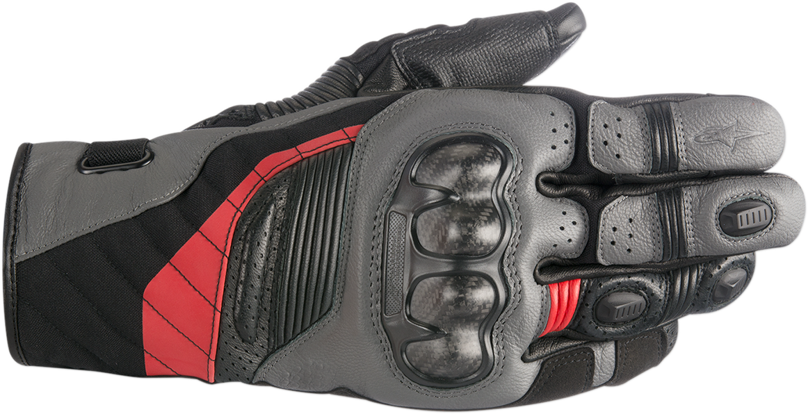 ALPINESTARS Belize Drystar® Gloves - Black/Anthracite/Red - Large 3526718-1036-L