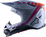 ALPINESTARS Supertech M10 Helmet - Daytona - MIPS® - Haze Gray/Orange Fluo/Rhodamine - Large 8302423-9243-LG