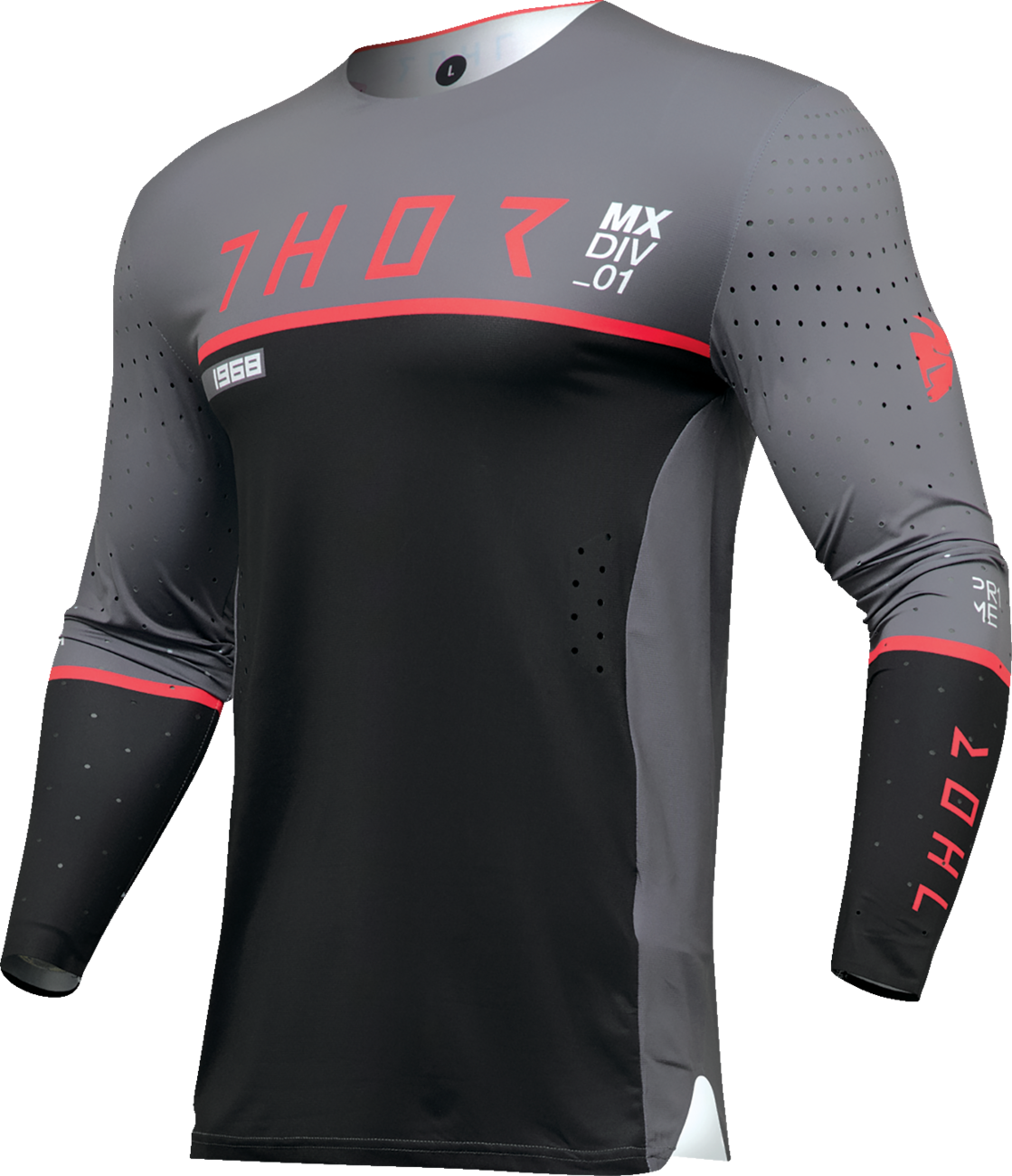 Camiseta THOR Prime Ace - Carbón/Negro - 2XL 2910-7663 