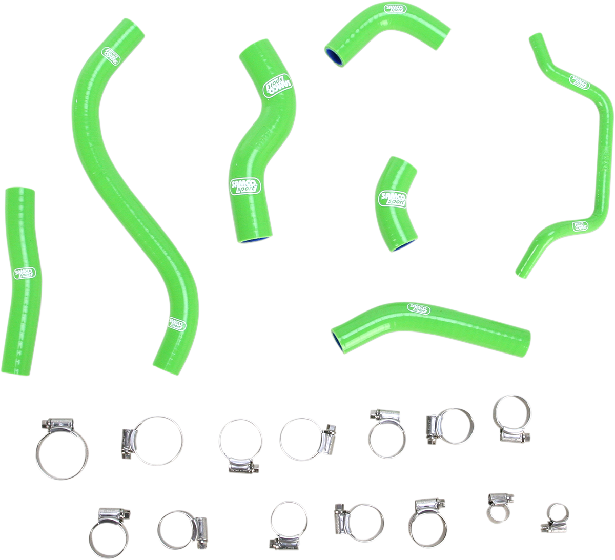 MOOSE RACING Radiator Hose Kit - Green - Kawasaki KX450F 2012-2015 TCSKAW-59-GR