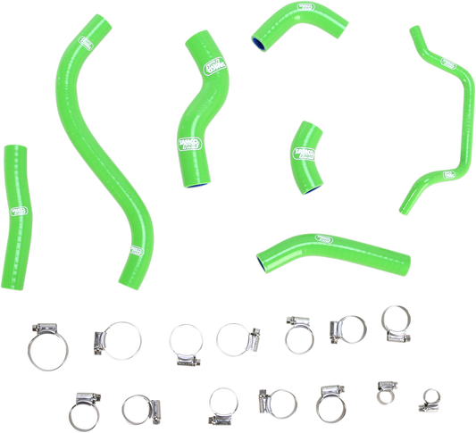 MOOSE RACING Radiator Hose Kit - Green - Kawasaki KX450F 2012-2015 TCSKAW-59-GR