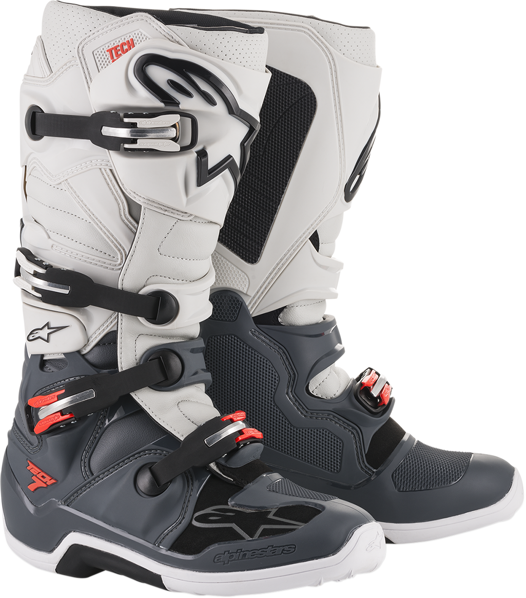 ALPINESTARS Tech 7 Boots - Gray/White - US 14 201201493014