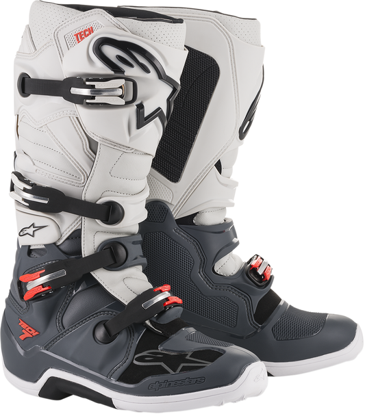 ALPINESTARS Tech 7 Boots - Gray/White - US 14 201201493014