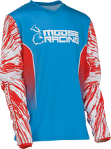 Camiseta juvenil MOOSE RACING Agroid - Rojo/Blanco/Azul - XL 2912-2265 