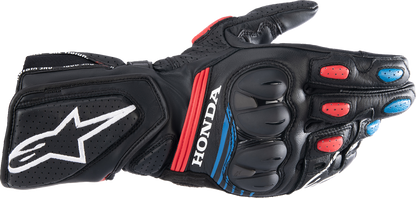 ALPINESTARS Honda SP-8 V3 Gloves - Black/Bright Red/Blue - 3XL 3558423-1317-3X