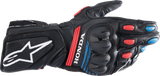 ALPINESTARS Honda SP-8 V3 Gloves - Black/Bright Red/Blue - Medium 3558423-1317-M