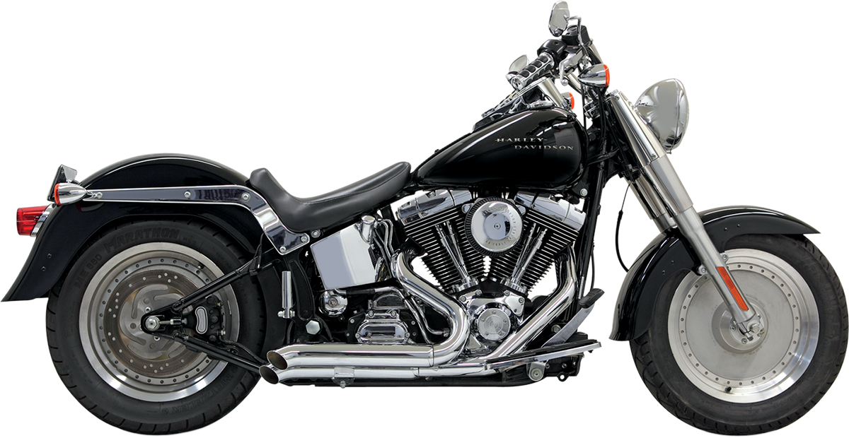 Escape BASSANI XHAUST Pro Street - Cromo - Turn Out - Softail 1S24D '86-'17 
