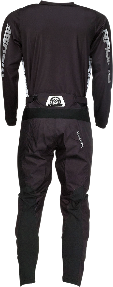 MOOSE RACING Qualifier Jersey - Black/White - 4XL 2910-6619