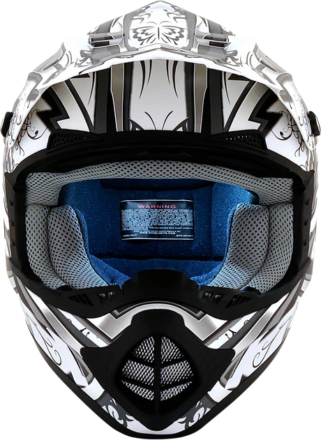 AFX FX-17Y Helmet - Butterfly - Matte White - Large 0111-1392