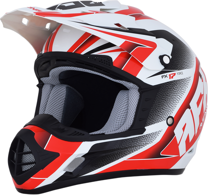 AFX FX-17 Helmet - Force - Pearl White/Red - Small 0110-5244