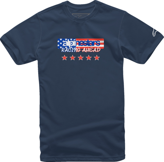 ALPINESTARS USA Again T-Shirt - Navy - Large 12137261070L