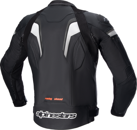 Chaqueta de cuero ALPINESTARS GP Plus R v3 Rideknit - Negro/Blanco - US 40 / EU 50 31003211250 