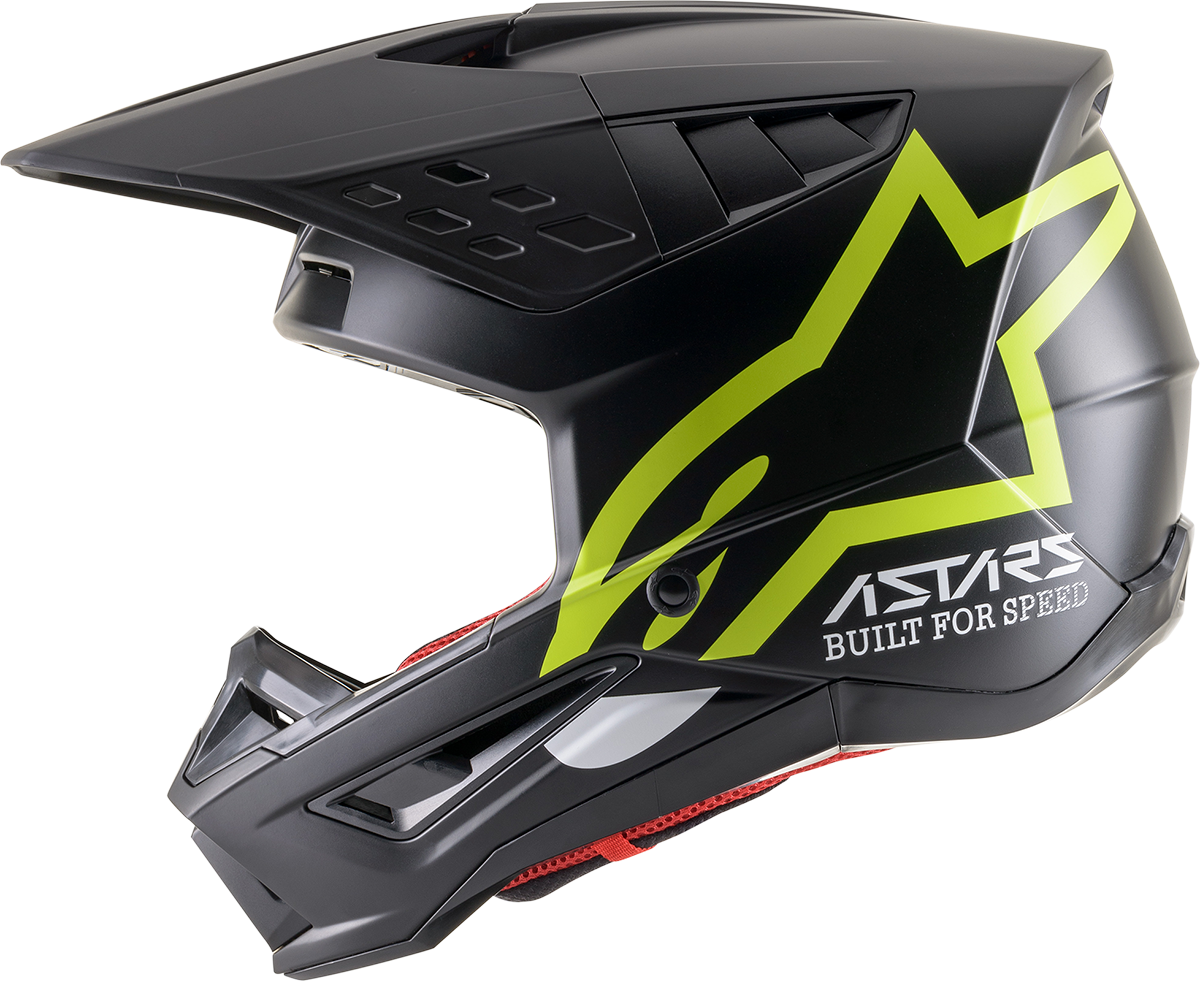 ALPINESTARS SM5 Helmet - Compass - Matte Black/Yellow Fluo - Medium 8303321-1559-MD