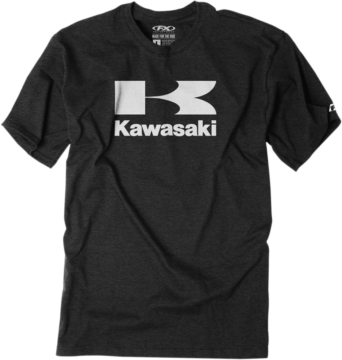 FACTORY EFFEX Kawasaki Flying-K T-Shirt - Charcoal - Large 22-87114