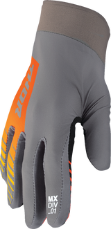 THOR Agile Gloves - Analog - Charcoal/Orange - Small 3330-7664