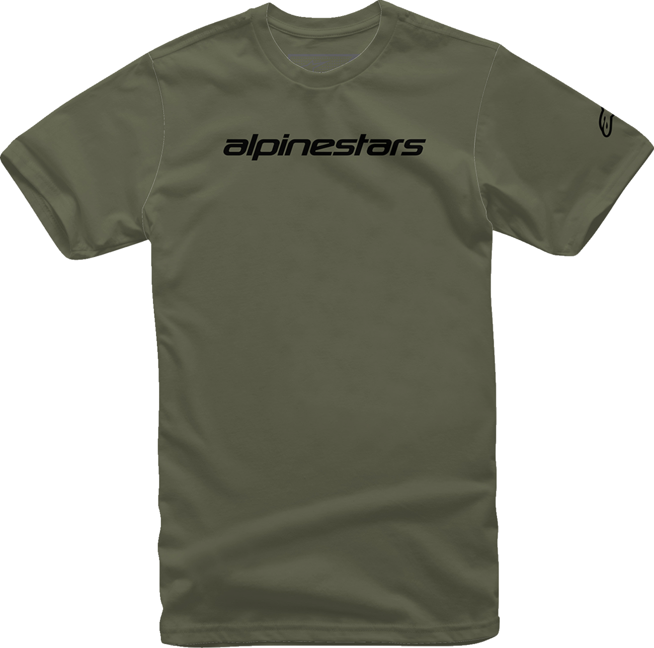 ALPINESTARS Linear Wordmark T-Shirt - Military/Black - Large 1212720206910L