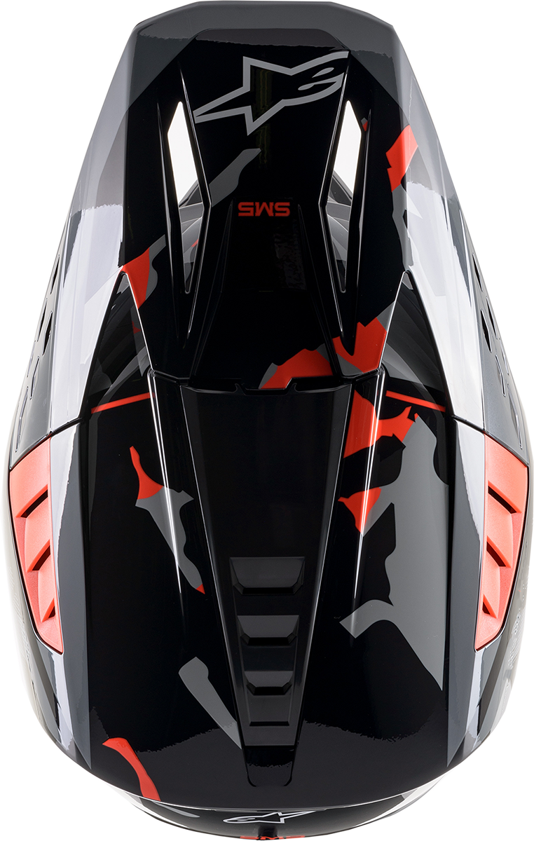 ALPINESTARS SM5 Helmet - Rover - Gray/Red - Large 8303921-1392-LG