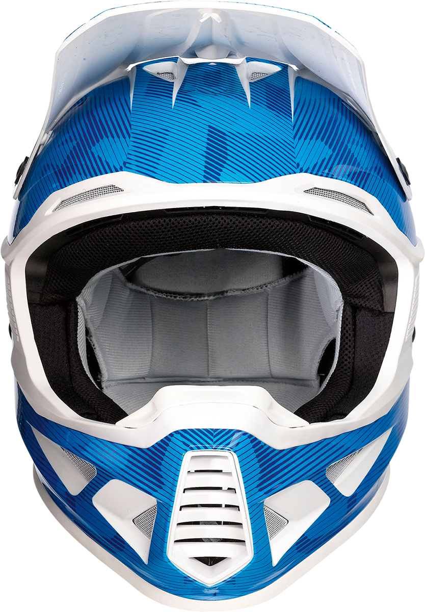 MOOSE RACING F.I. Helmet - Agroid Camo - MIPS® - Blue/White - Medium 0110-7768